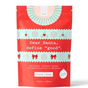 frank body Original Coffee Scrub in Limited Edition Ugly Sweater Packaging 100 g